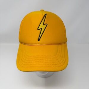 Aviator Nation Vintage Bolt Trucker Hat Unisex Gold